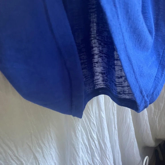 Divided Blue Slub Short Sleeve Crop Top, XS (runs LARGE) - Picture 9 of 10